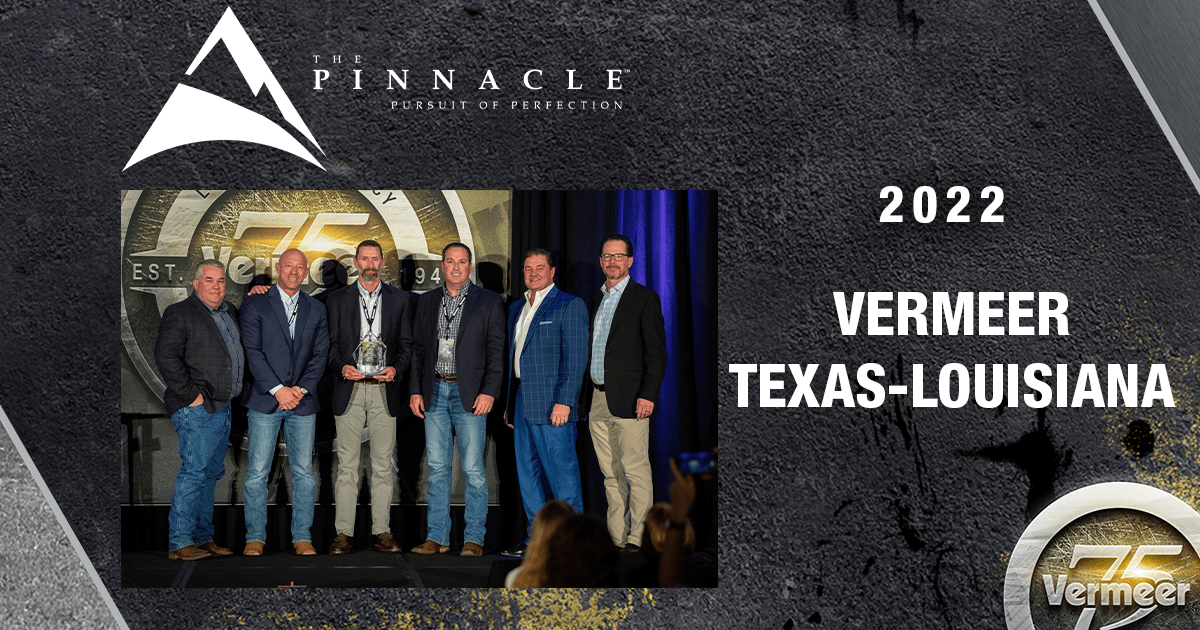 Vermeer Texas-Louisiana leadership team with Vermeer Corporation CEO Jason Andringa