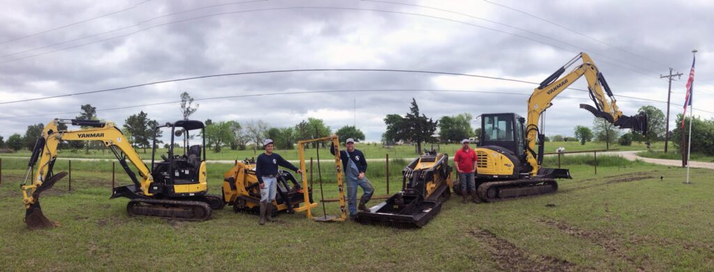 Fence Plus Team with Vermeer and Yanmar equipment